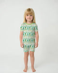 Happy Saint Patrick's Day Bamboo Two Piece Short Sleeve Shorts Pajama Set