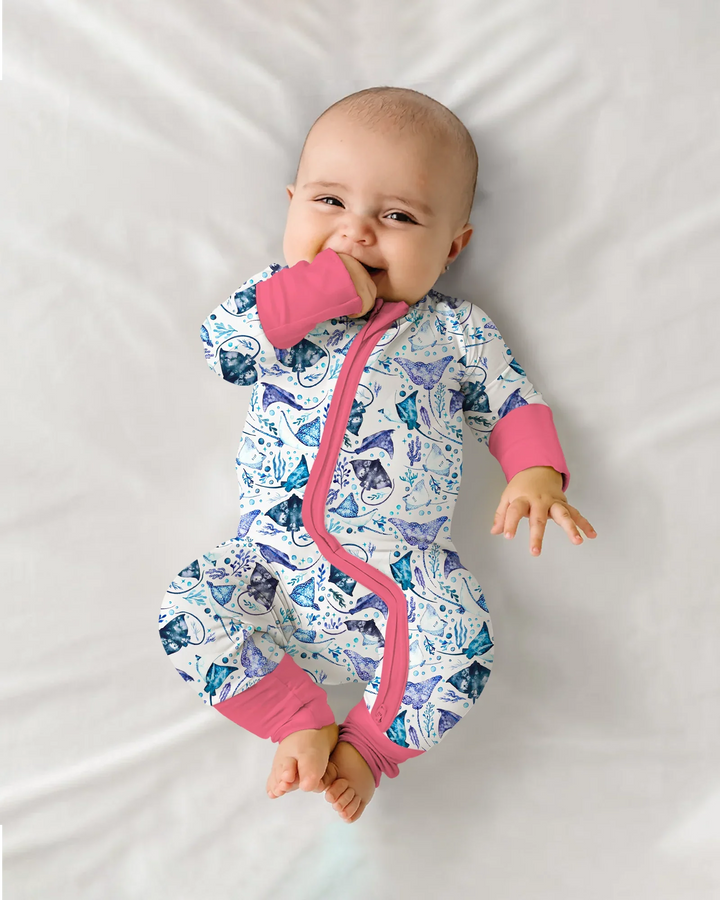 Pijama de bambú con cremallera Ocean Dreams