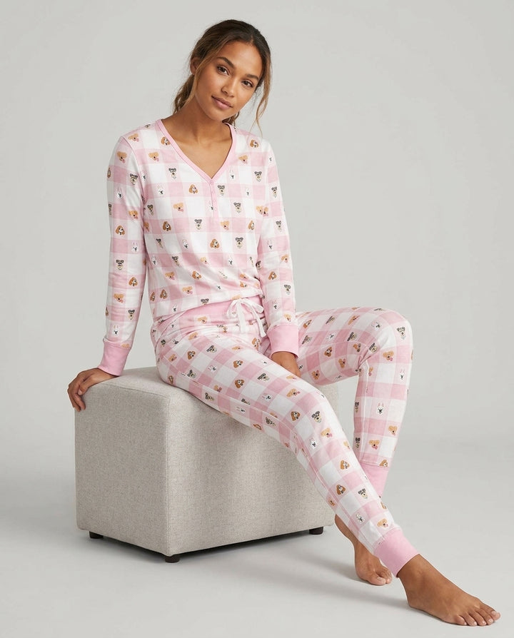 Plaid Pals Family Matching Bamboo Women Pajama Set