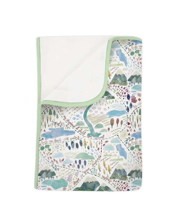 Whimsical Psalms 23 Map Blanket