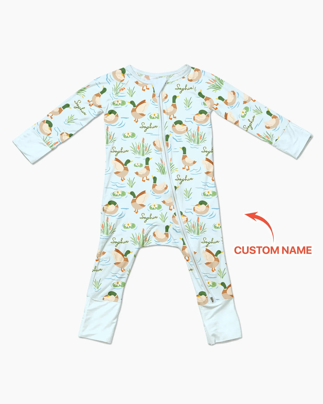 Personalized Mallard Duck Bamboo Convertible Zippy