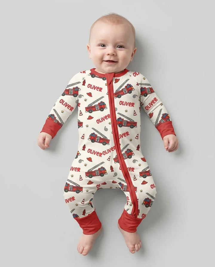 Custom Name Future Firefighters Bamboo Convertible Zippy