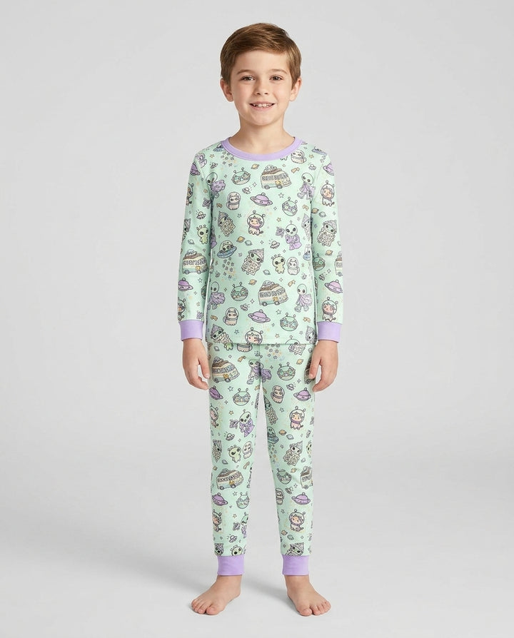 Little Alien Explorer Bamboo Two Piece Long Sleeve Pajama Set