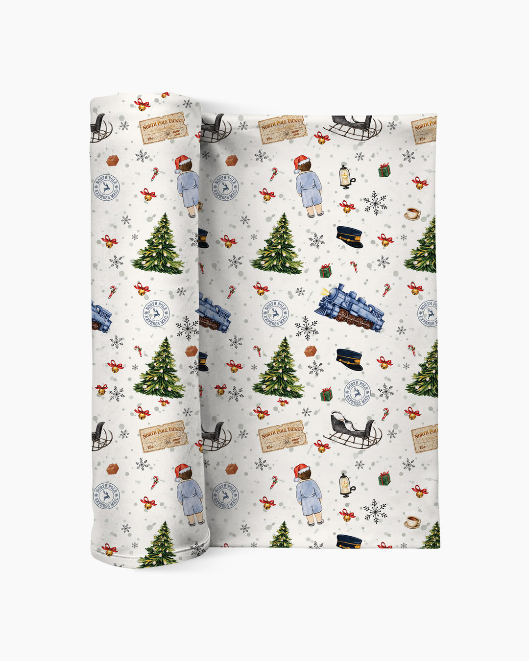 North Pole Adventure Bamboo Swaddle Blanket