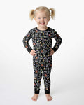 Dia De Los Muertos Doggie Bamboo Two Piece Long Sleeve Pajama Set