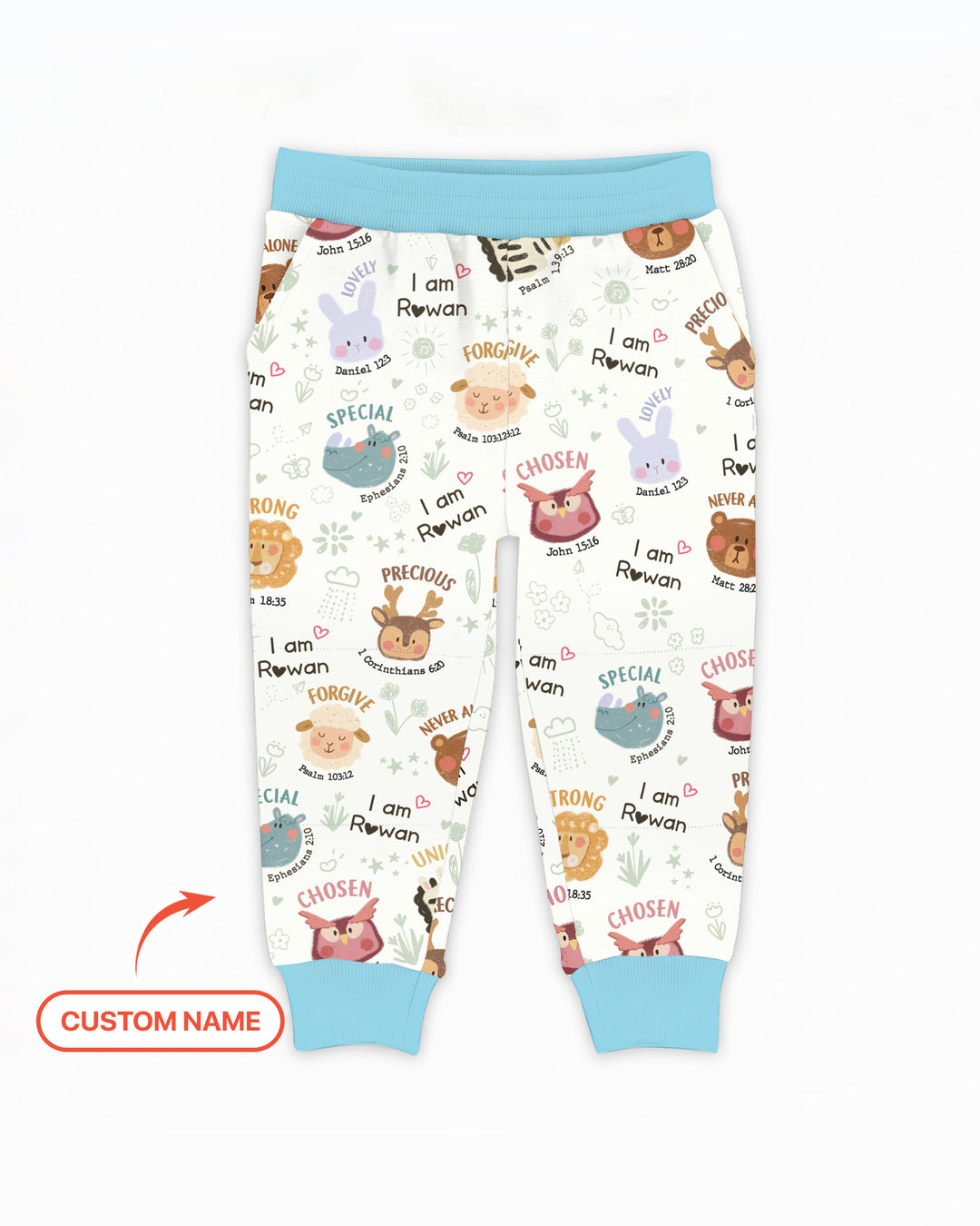 God’s Little Zoo Custom Name Jogger