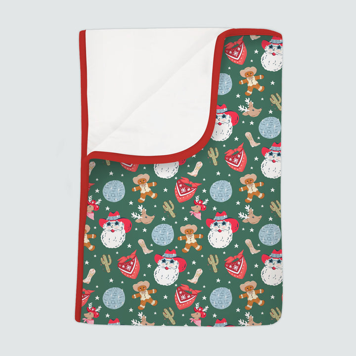 Lovely Western Christmas Boy Toddler Blanket