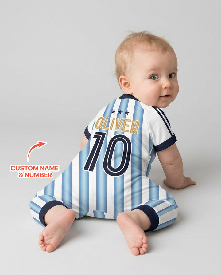 Plantilla PERSONALIZADA de Bambú Pijama Corto con Cremallera