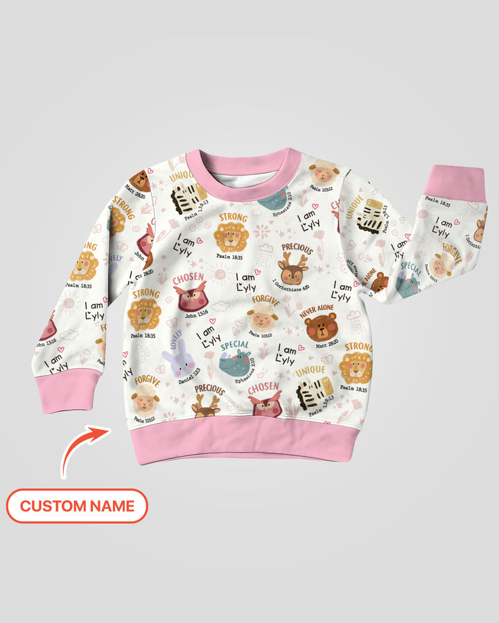 God’s Little Zoo Custom Name Crewneck Sweatshirt