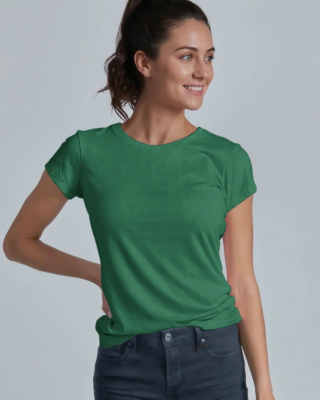 Solid Color Bamboo Women T-Shirt