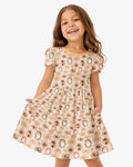Cute Vintage Magical Cottage Style Halloween Bamboo Twirl Dress
