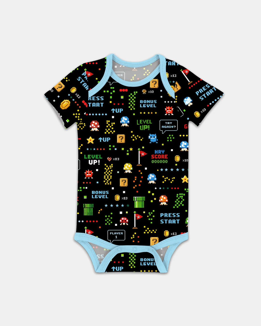 Traje de bambú a juego para amantes de los juegos de píxeles
