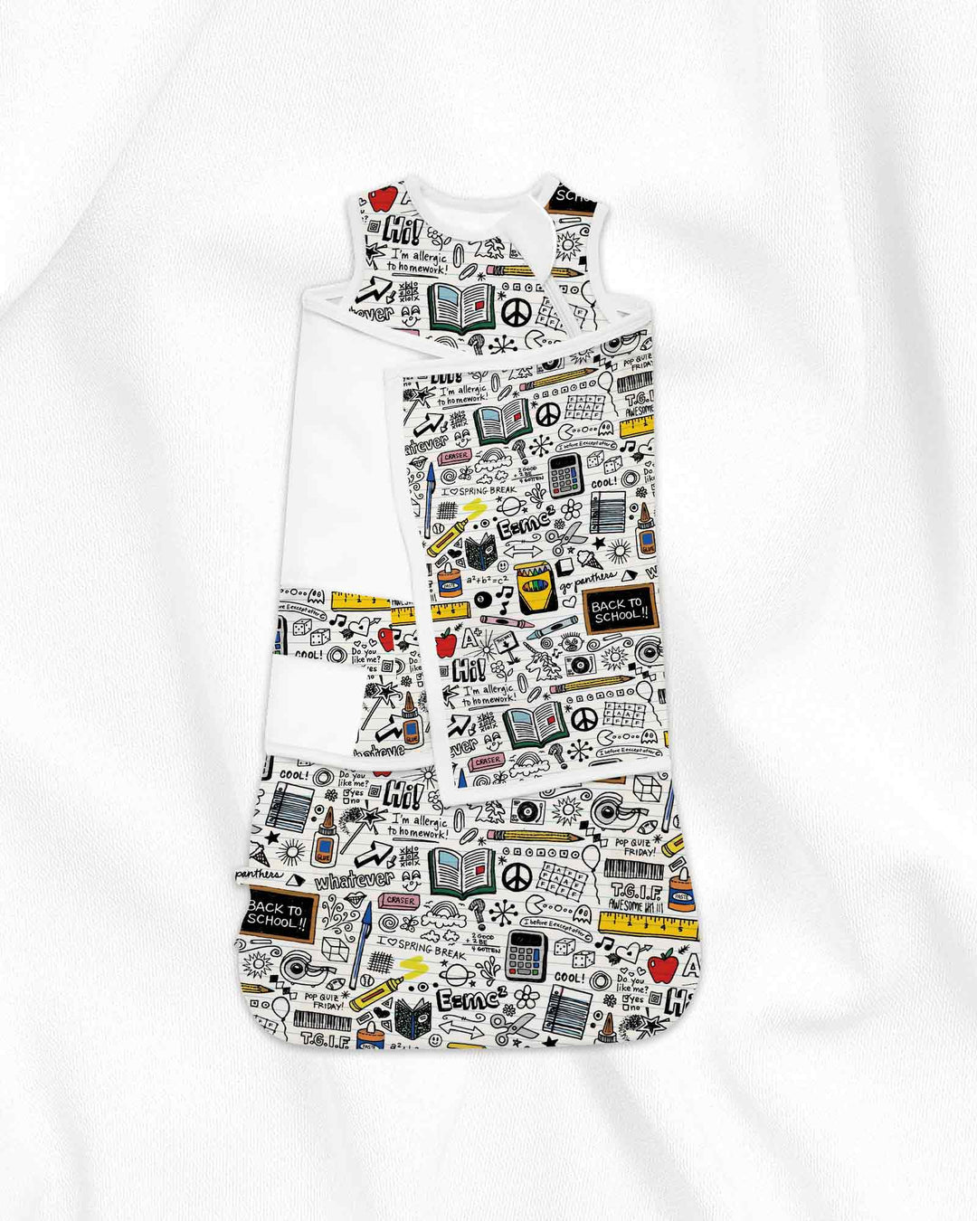 School Days Doodles Bamboo Sleep Bag Swaddler
