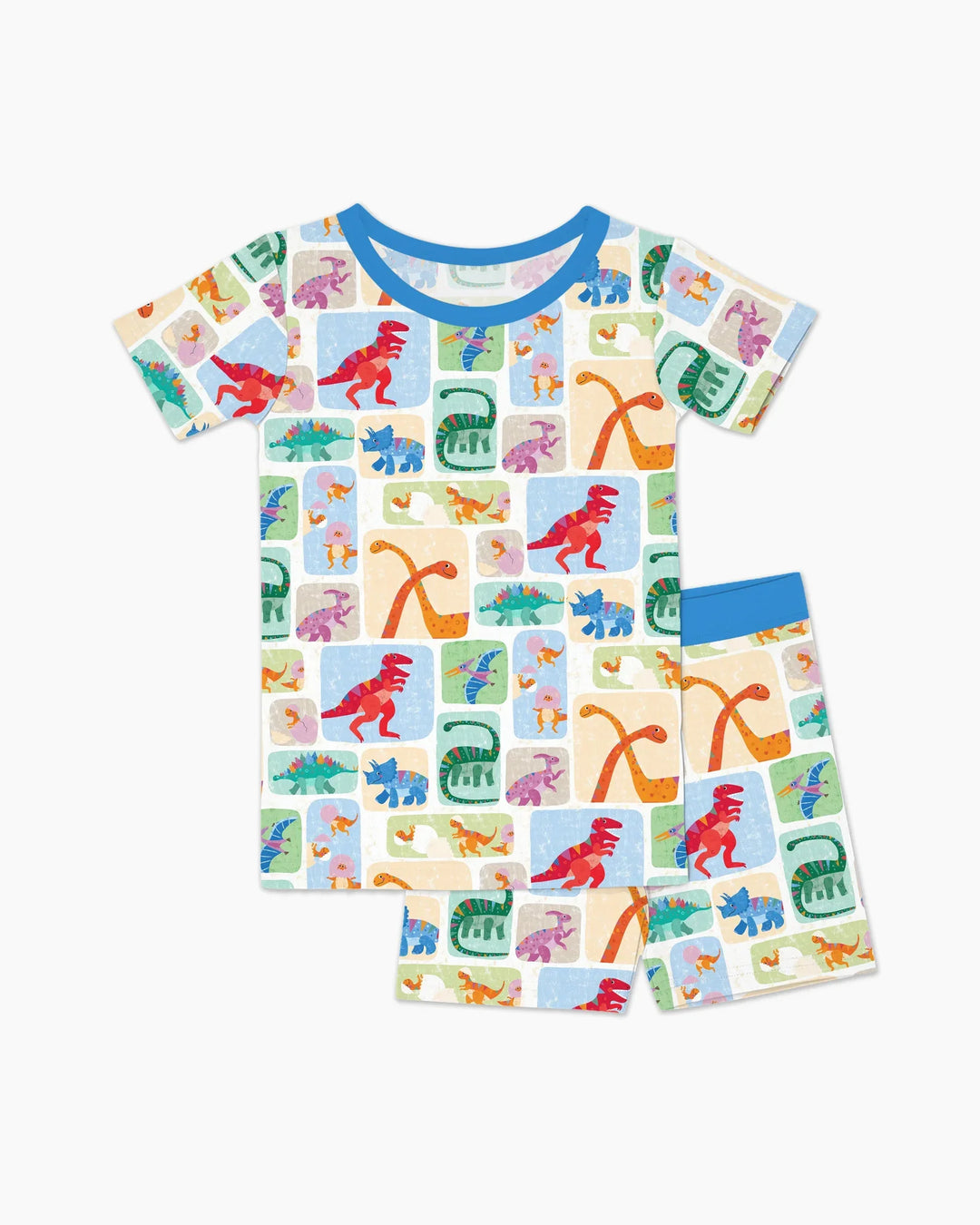 Template Zweiteiliges Pyjama-Set mit kurzen Ärmeln und Shorts