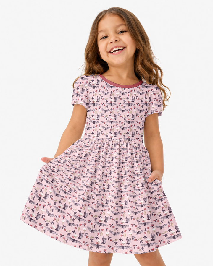 Fruit Bats Whimsy Bamboo Twirl Dress