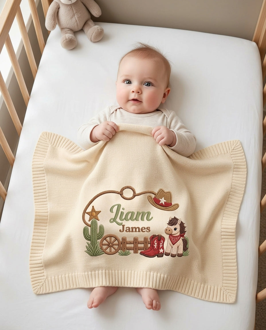 Cow Baby Cotton Blanket