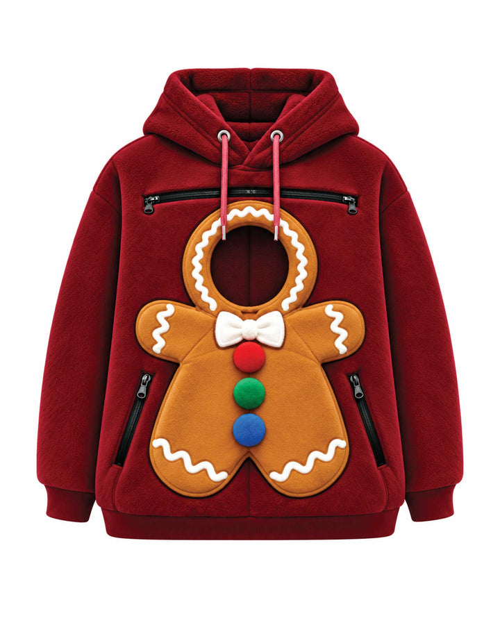Gingerbread Animals Carrier Hoodie