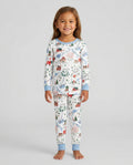 The North Pole Map Bamboo Two Piece Long Sleeve Pajama Set