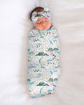 Whimsical Psalms 23 Map swaddle blanket