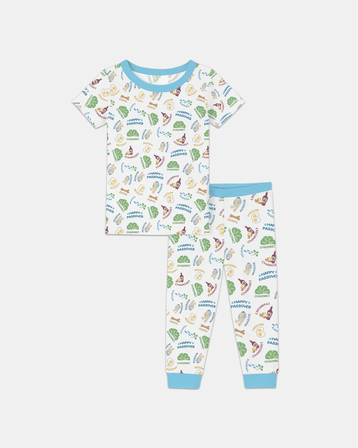 Zweiteiliges, kurzärmliges Pyjama-Set mit Marienkäfern
