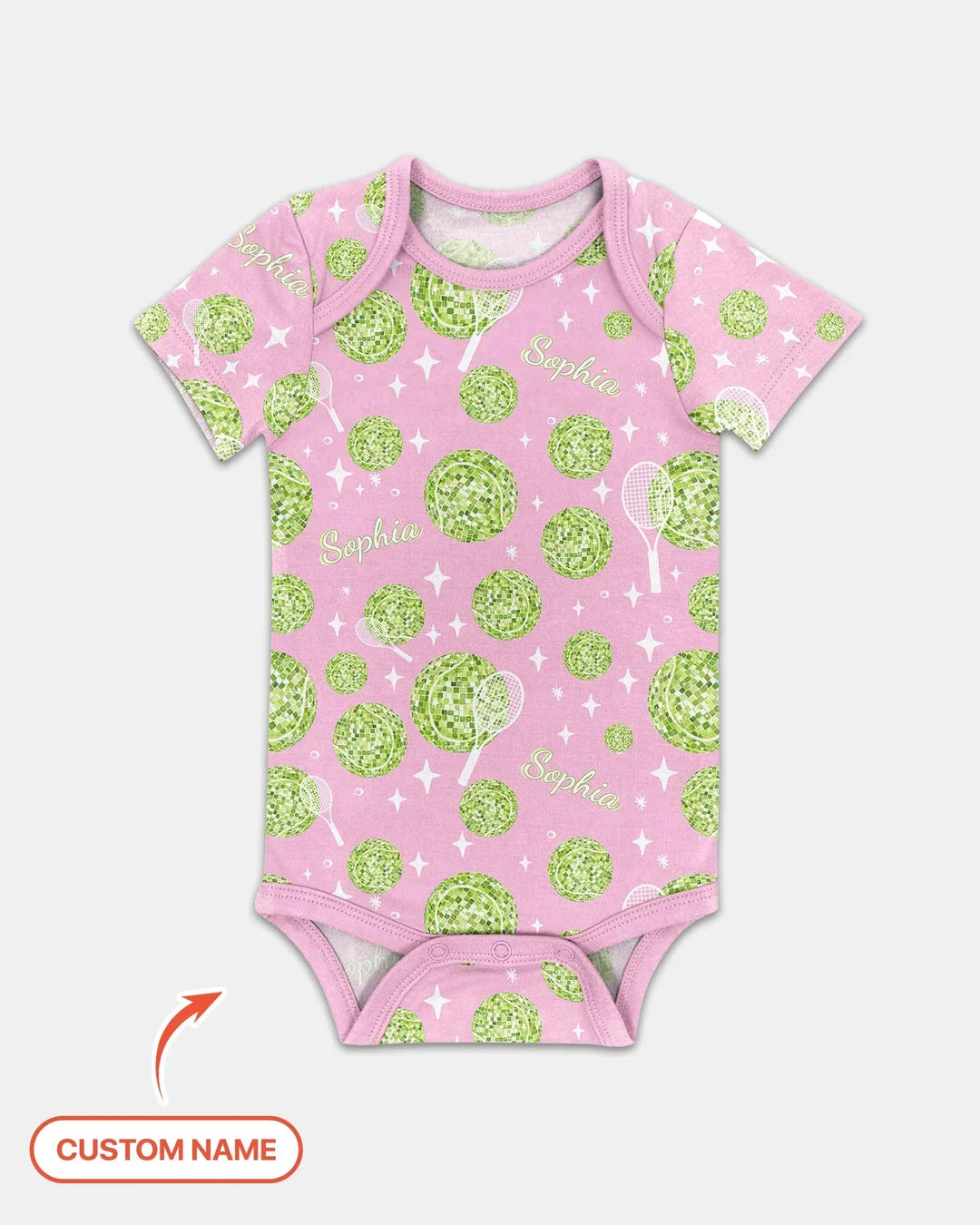 Tennis Disco Girl Party Matching Bamboo Bodysuit
