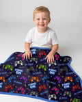 Custom Name Game On Family Matching Bamboo Blanket