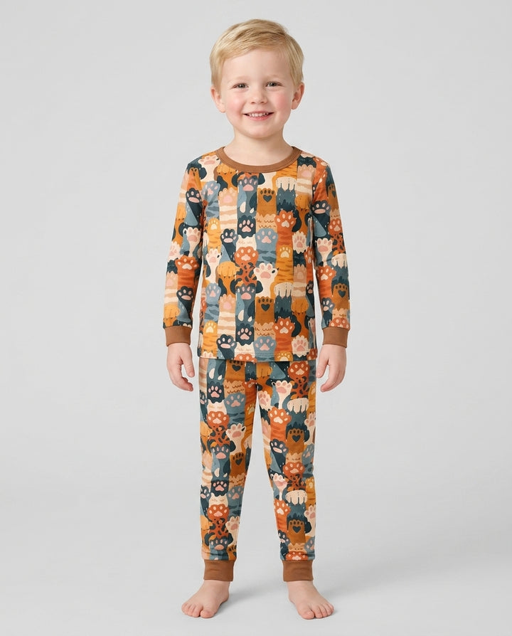 Curious Paws Bamboo Two Piece Long Sleeve Pajama Set