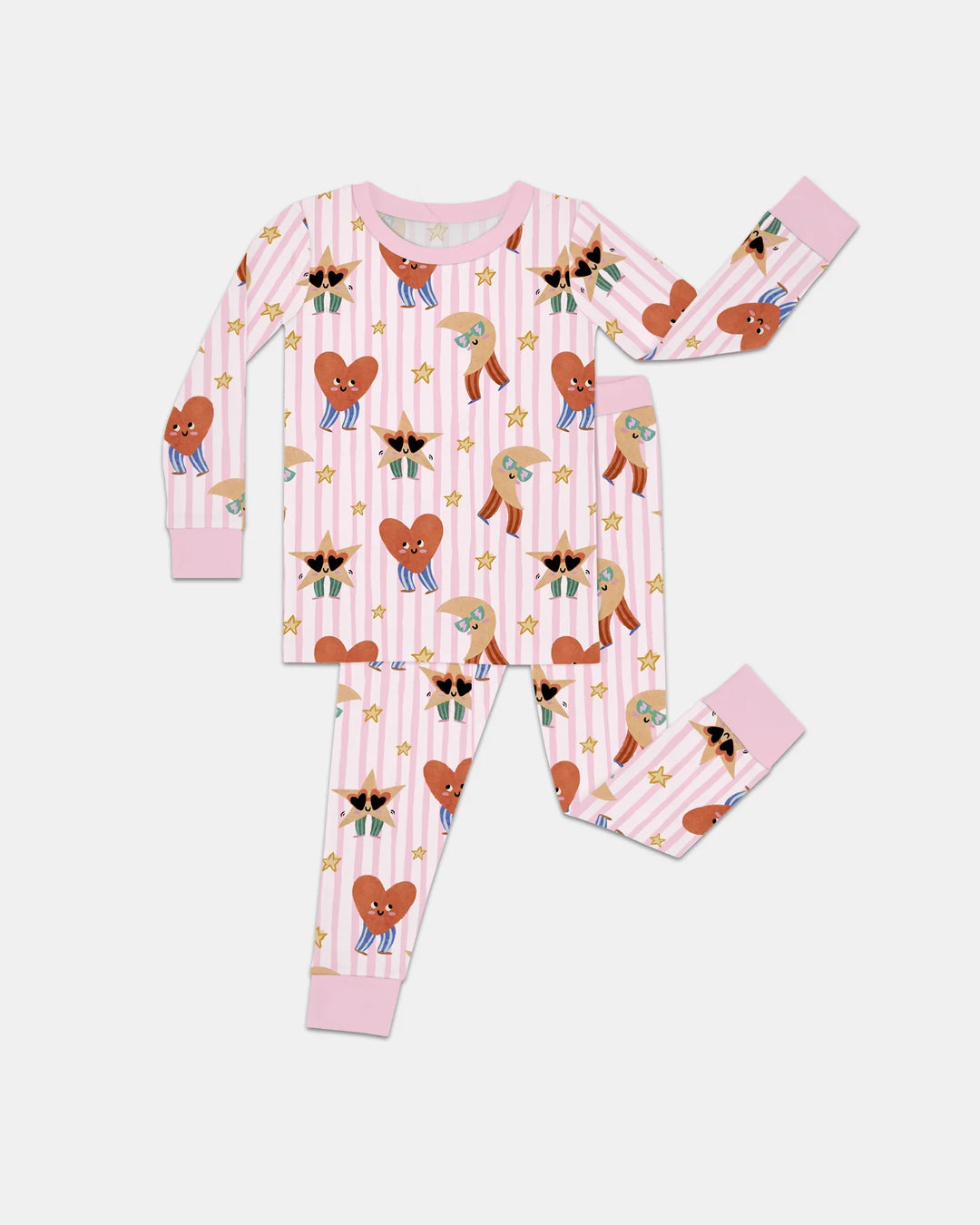 Dance More Dances Bamboo Two Piece Long Sleeve Pajama Set