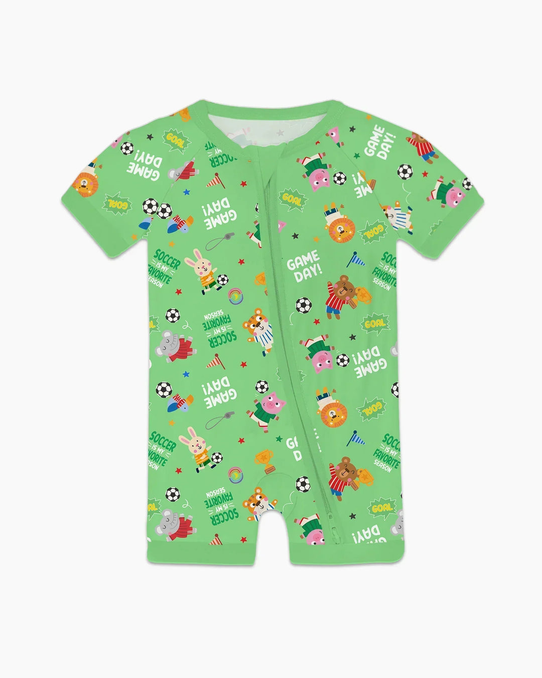 The World Cup Soccer Animals Bamboo Shorty Zippy