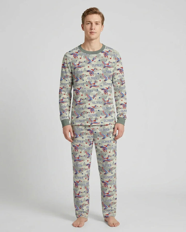 Vorlage Benutzerdefiniertes Herren-Pyjama-Set