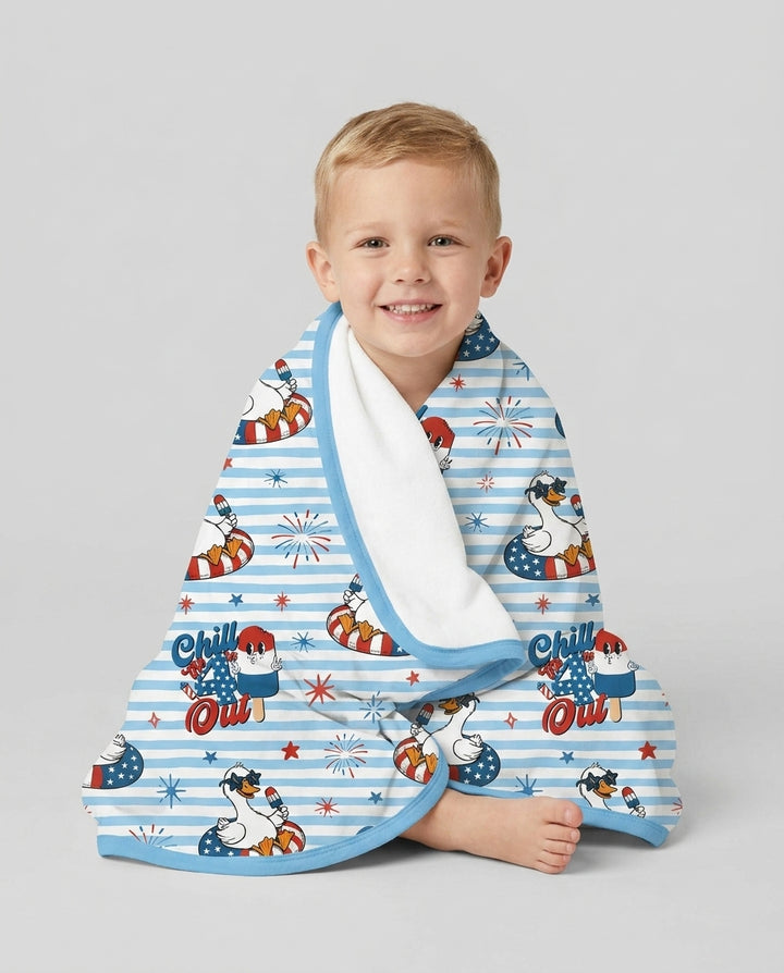 Chill the Fourth Out Bamboo Blanket