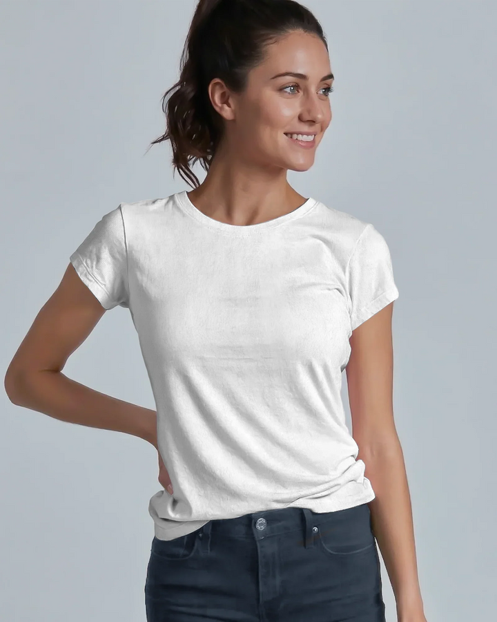 Solid Color Bamboo Women T-Shirt