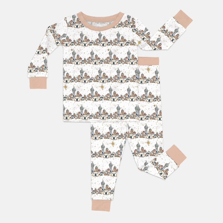 O Little Town of Bethlehem Two Piece Long Sleeve Pajama Set