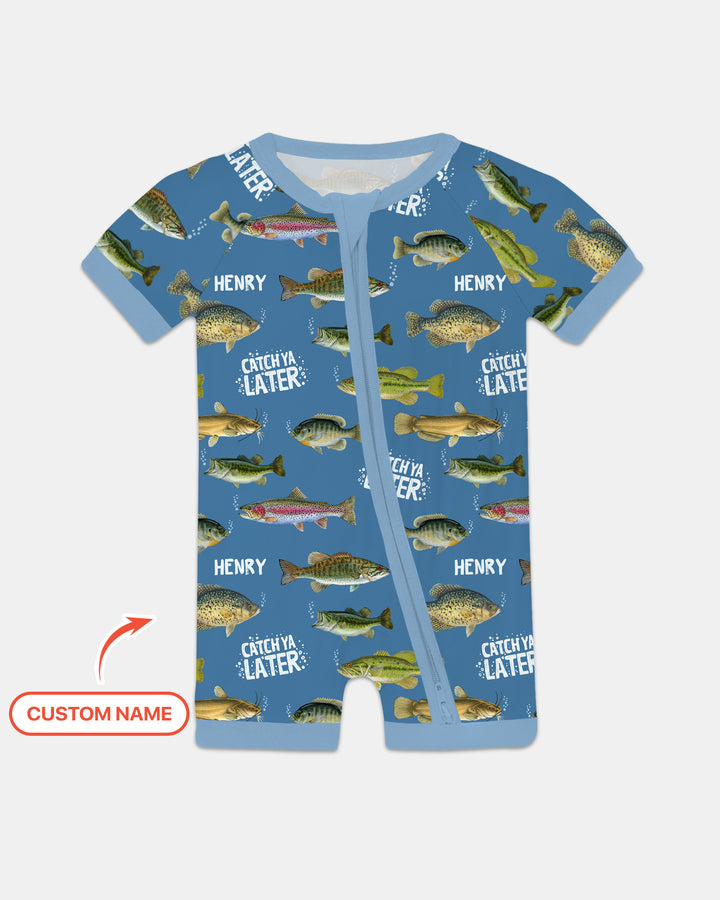 Catch Ya Later Matching Daddy & Me Shorty Zippy