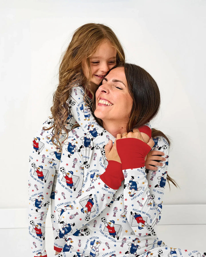 USA Soccer Goose Family Matching Bamboo Women Pajama Set