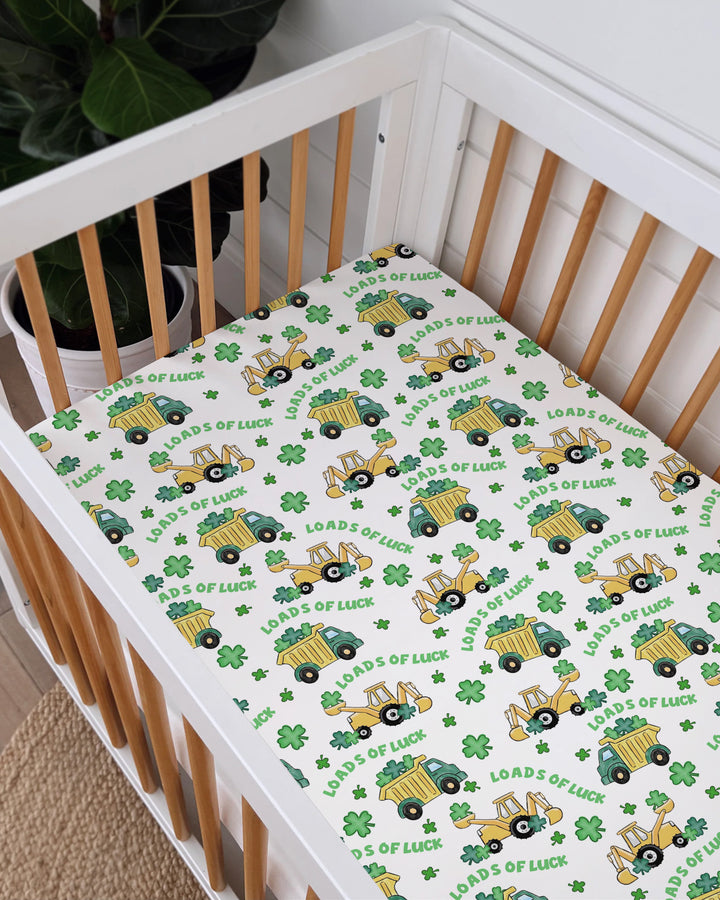 Loads Of Luck Fitted Crib Sheet