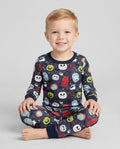 Conjunto de pijama de dos piezas de bambú con mangas largas, plantilla PERSONALIZADA