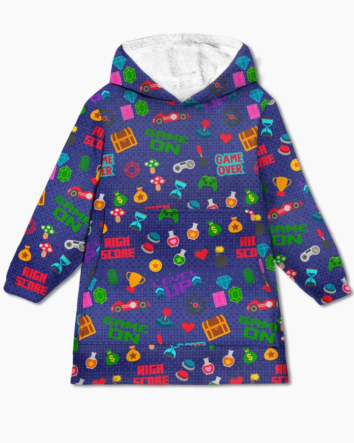 Gamer Mode On Family Matching Bamboo Blanket Hoodie