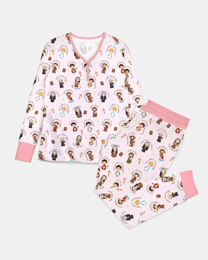 Saints in the Clouds Women Pajama Set