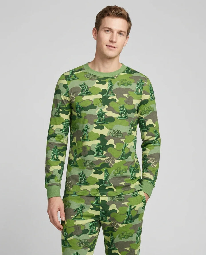 Green Army Men Bamboo Men's Pajama Set