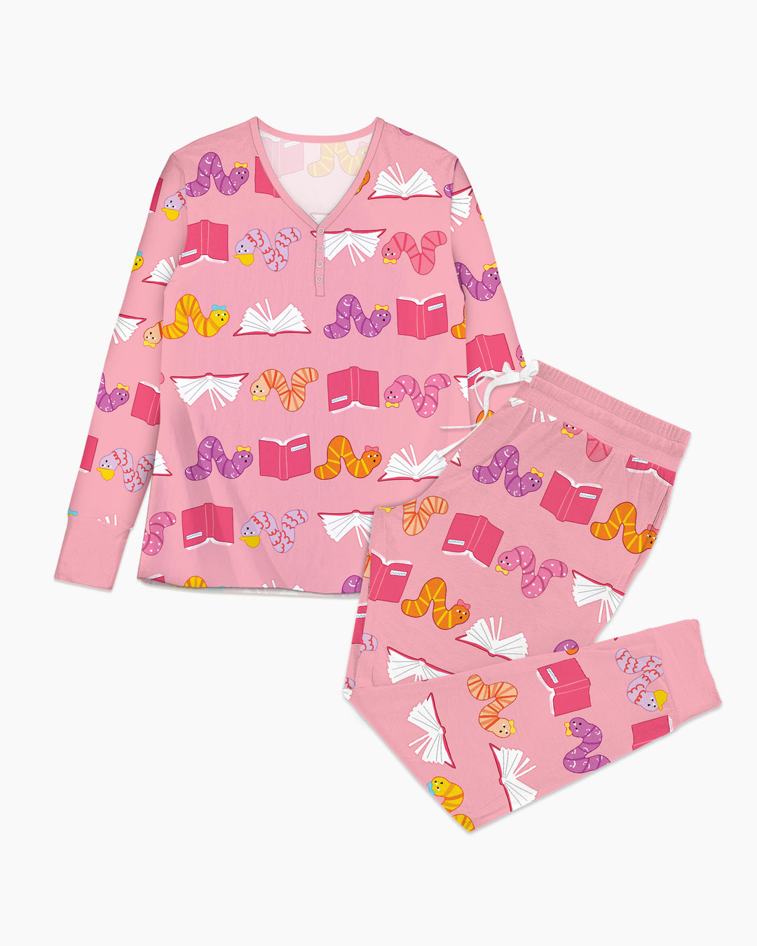 Bookworm Family Matching Bamboo Women Pajama Set
