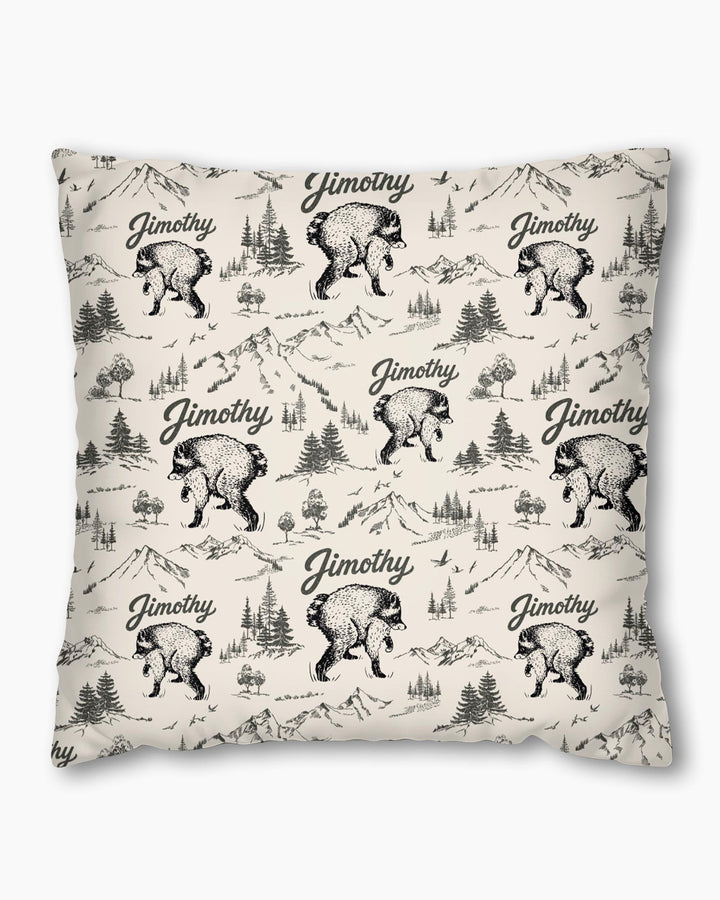 Vintage Jimothy Racoon Family Matching Bamboo Pillow Case