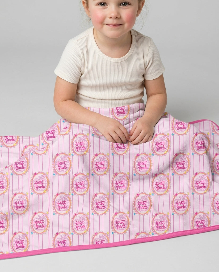 Custom Grade School Sweetie Bamboo Blanket