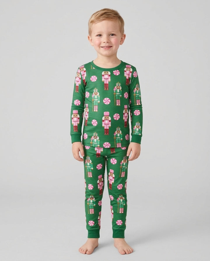 Pink Nutcracker Dreams Bamboo Two Piece Long Sleeve Pajama Set