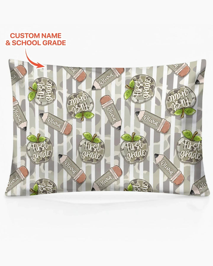 Plantilla de funda de almohada de bambú personalizada