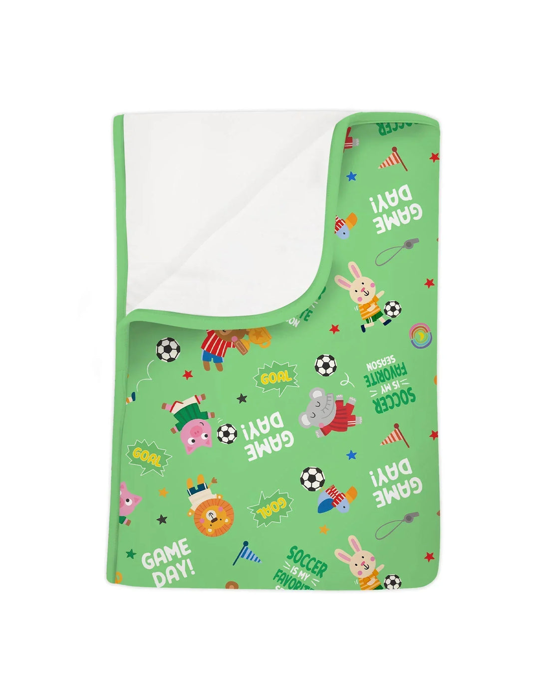 The World Cup Soccer Animals Bamboo Blanket