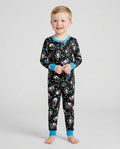 Kawaii Skeleton Ocean Animals Bamboo Two Piece Long Sleeve Pajama Set
