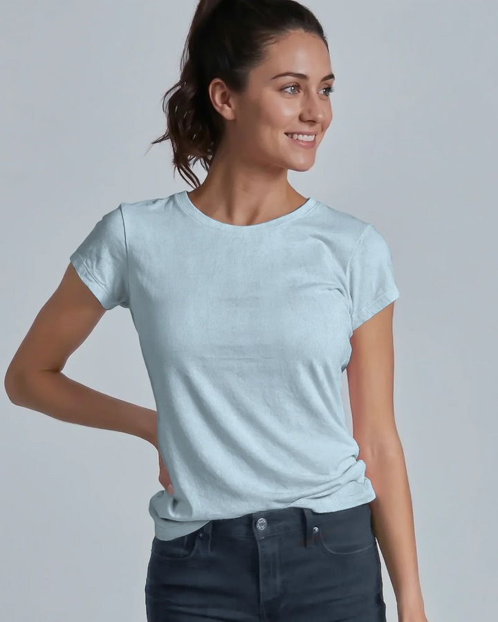 Solid Color Bamboo Women T-Shirt
