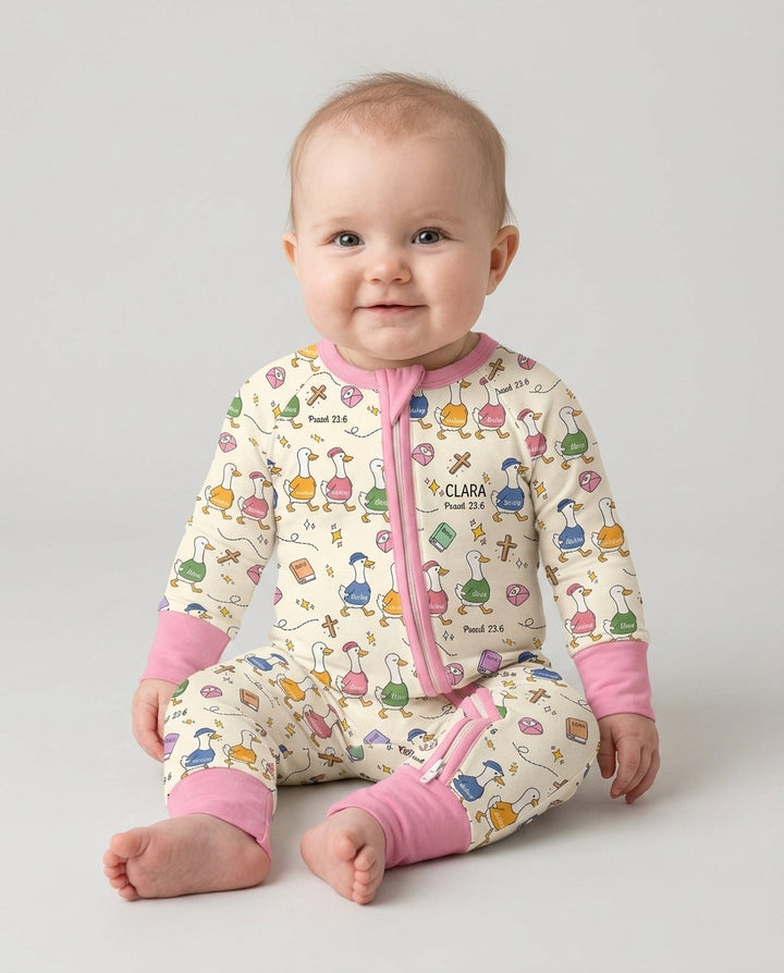 Psalm 23:6 Matching Family Bamboo Convertible Zippy