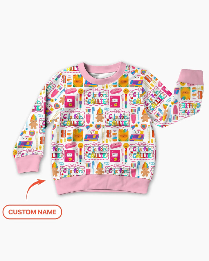 Custom Name Classroom Cuties Bamboo Crewneck Sweatshirt